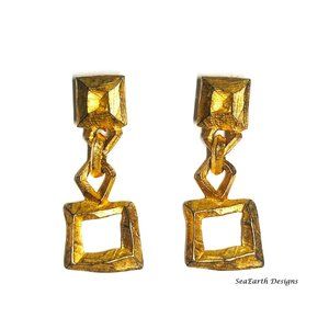 Vintage Gold Plated Earrings